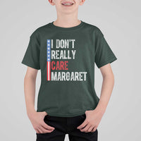 Funny JD Vance 2025 I Don't Really Care Margaret T Shirt For Kid American Flag Stripe