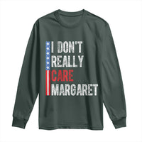 Funny JD Vance 2025 I Don't Really Care Margaret Long Sleeve Shirt American Flag Stripe