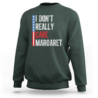Funny JD Vance 2025 I Don't Really Care Margaret Sweatshirt American Flag Stripe