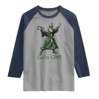 Funny St Patrick's Day Raglan Shirt Go'n Git Saint Patrick Snake