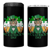 Funny St Catrick's Day Beer 4 in 1 Can Cooler Tumbler St Patrick's Day Cat Beer Shamrock - Wonder Print Shop