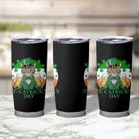 Funny St Catrick's Day Beer Tumbler Cup St Patrick's Day Cat Beer Shamrock - Wonder Print Shop