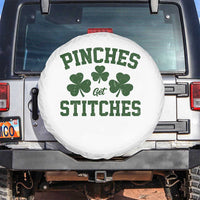 Funny St Patrick's Day Pinches Get Stiches Spare Tire Cover Shamrock