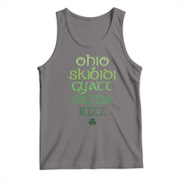 Funny Ohio Skibidi Gyatt Sigma Rizz St Patrick's Day Tank Top Shamrock