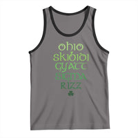 Funny Ohio Skibidi Gyatt Sigma Rizz St Patrick's Day Tank Top Shamrock