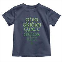 Funny Ohio Skibidi Gyatt Sigma Rizz St Patrick's Day Toddler T Shirt Shamrock