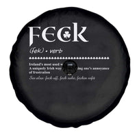 Funny Irish Pride Spare Tire Cover Feck Definition Shamrocks St Patrick's Day