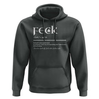 Funny Irish Pride Hoodie Feck Definition Shamrocks St Patrick's Day