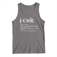 Funny Irish Pride Tank Top Feck Definition Shamrocks St Patrick's Day