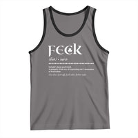Funny Irish Pride Tank Top Feck Definition Shamrocks St Patrick's Day
