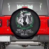 Funny Norse Gael The Best Of Two Worlds Skal Spare Tire Cover Irish Viking Beer