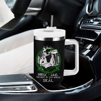 Funny Norse Gael The Best Of Two Worlds Skal Tumbler With Handle Irish Viking Beer - Wonder Print Shop