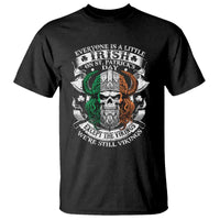 Funny Irish Viking T Shirt Everyone Is A Little Irish On St Patrick's Day