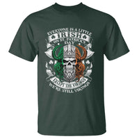 Funny Irish Viking T Shirt Everyone Is A Little Irish On St Patrick's Day