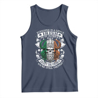 Funny Irish Viking Tank Top Everyone Is A Little Irish On St Patrick's Day