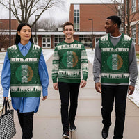 Norse Gaels Viking Yggdrasil Awe Tree V-Neck Knit Sweater Vest Irish St Patricks Day - Wonder Print Shop