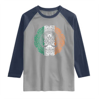 Norse Gaels Viking Yggdrasil Awe Tree Raglan Shirt Irish St Patricks Day