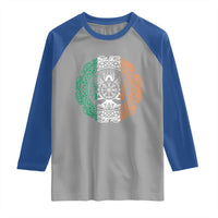 Norse Gaels Viking Yggdrasil Awe Tree Raglan Shirt Irish St Patricks Day