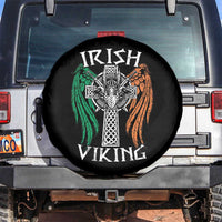 Irish Viking Spare Tire Cover Vintage Shamrock Celtic Viking Skull