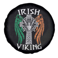 Irish Viking Spare Tire Cover Vintage Shamrock Celtic Viking Skull