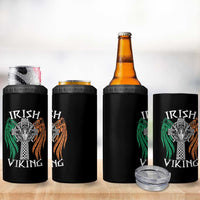 Irish Viking 4 in 1 Can Cooler Tumbler Vintage Shamrock Celtic Viking Skull