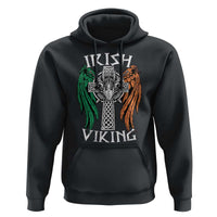 Irish Viking Hoodie Vintage Shamrock Celtic Viking Skull