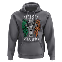Irish Viking Hoodie Vintage Shamrock Celtic Viking Skull