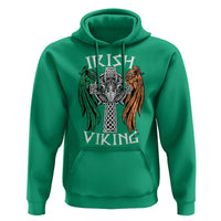 Irish Viking Hoodie Vintage Shamrock Celtic Viking Skull
