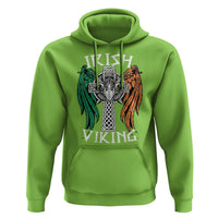 Irish Viking Hoodie Vintage Shamrock Celtic Viking Skull