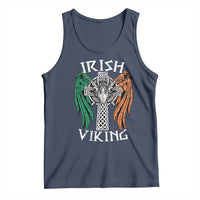 Irish Viking Tank Top Vintage Shamrock Celtic Viking Skull