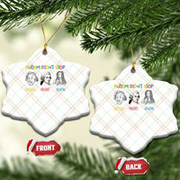 Autism Didn't Stop Einstein Mozart Newton Ceramic Ornament Autism Awareness