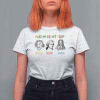 Autism Didn't Stop Einstein Mozart Newton T Shirt For Women Autism Awareness