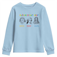 Autism Didn't Stop Einstein Mozart Newton Youth Sweatshirt Autism Awareness