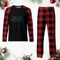 Celebrate Neurodiversity Plaid Pajama Set Autism Awareness ASD ADHD Mental Health