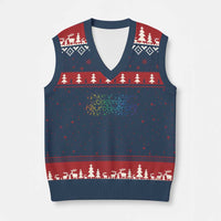 Celebrate Neurodiversity V-Neck Knit Sweater Vest Autism Awareness ASD ADHD Mental Health