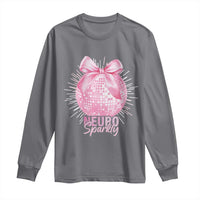 Neurodivergent Neuro Sparkly Long Sleeve Shirt Autism Spectrum ADHD Pink Bow Disco Ball