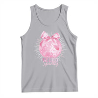 Neurodivergent Neuro Sparkly Tank Top Autism Spectrum ADHD Pink Bow Disco Ball