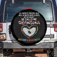 Autism Awareness Grandma Spare Tire Cover So There's This Boy Who Will Always Have A Piece Of My Heart He Calls Me Grandma