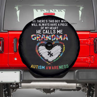 Autism Awareness Grandma Spare Tire Cover So There's This Boy Who Will Always Have A Piece Of My Heart He Calls Me Grandma