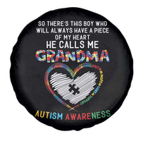 Autism Awareness Grandma Spare Tire Cover So There's This Boy Who Will Always Have A Piece Of My Heart He Calls Me Grandma