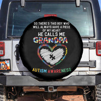 Autism Awareness Grandpa Spare Tire Cover So There's This Boy Who Will Always Have A Piece Of My Heart He Calls Me Grandpa