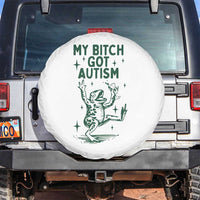 Funny My Bitch Got Autism Meme Spare Tire Cover Autistic Frog