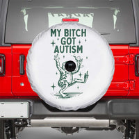Funny My Bitch Got Autism Meme Spare Tire Cover Autistic Frog