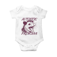 Funny Autistic Princess Baby Onesie Autism Awareness Opposum