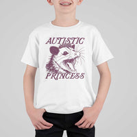 Funny Autistic Princess T Shirt For Kid Autism Awareness Opposum