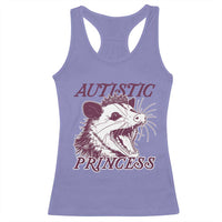 Funny Autistic Princess Racerback Tank Top Autism Awareness Opposum