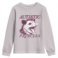 Funny Autistic Princess Youth Sweatshirt Autism Awareness Opposum