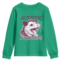 Funny Autistic Princess Youth Sweatshirt Autism Awareness Opposum