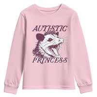 Funny Autistic Princess Youth Sweatshirt Autism Awareness Opposum