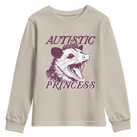 Funny Autistic Princess Youth Sweatshirt Autism Awareness Opposum